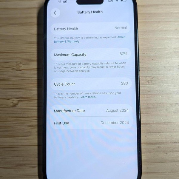 Apple iPhone 15 - Unlocked, 128 GB, Black, A2846