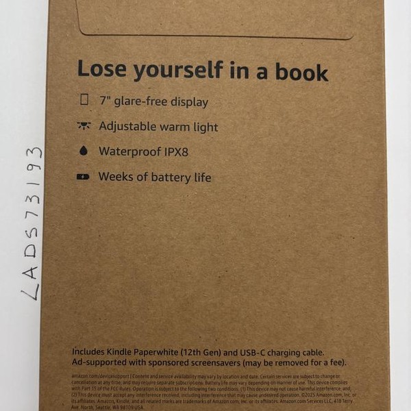 Amazon Kindle Paperwhite 12th Gen 2024 - Amazon, Black