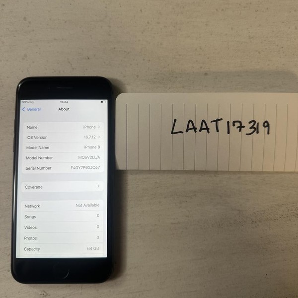 Apple iPhone 8 - AT&T, 64 GB, Gray, A1905, GSM