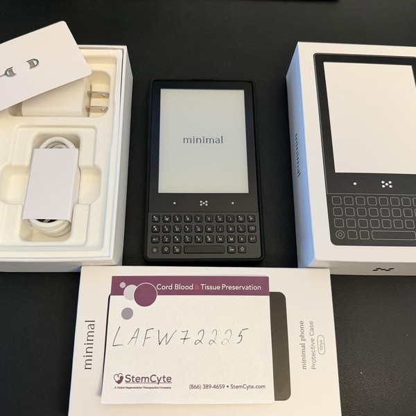 Minimal Phone - Unlocked, 128 GB, Onyx, 6 GB