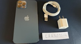 Good
													Apple iPhone 12 Pro Max - Unlocked, Pacific Blue, 256 GB, A2342, photo 2 of 6