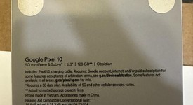 New
													Google Pixel 10 - Unlocked, Obsidian, 128 GB, GLBW0, photo 3 of 3