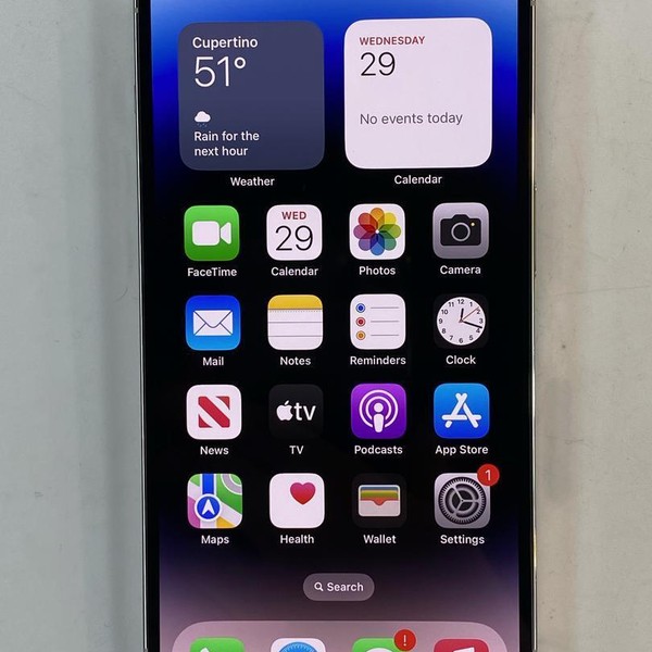 Apple iPhone 14 Pro - Unlocked, 128 GB, Silver, A2650