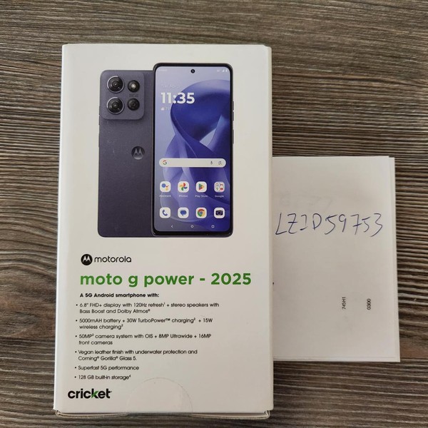 Moto G Power 5G (2025) - Cricket, Slate Gray, 128 GB, 8 GB