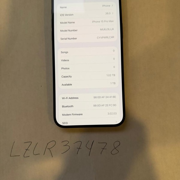 Apple iPhone 15 Pro Max - Unlocked, 1 TB, Blue, A2849