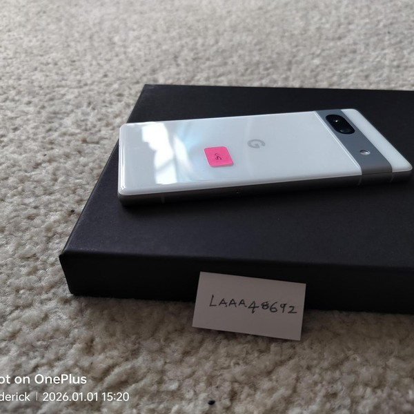 Google Pixel 7a - Unlocked, Snow, 128 GB, 8 GB, GWKK3