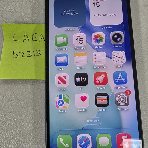 Apple iPhone 15 - Unlocked, 256 GB, Black, A2846