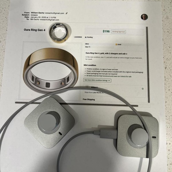 Oura Ring Gen 4 - Gold, Size 11