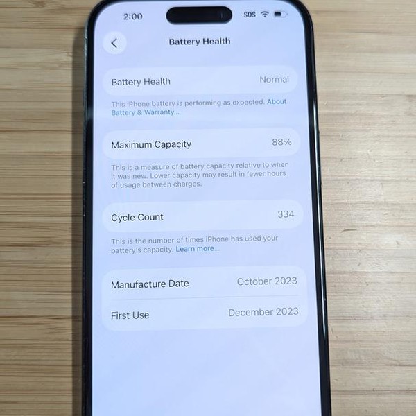 Apple iPhone 15 - Unlocked, 128 GB, Black, A2846