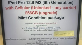 Mint
													Apple iPad Pro 12.9" 6th Gen 2022 - Unlocked, Gray, 256 GB, photo 4 of 21