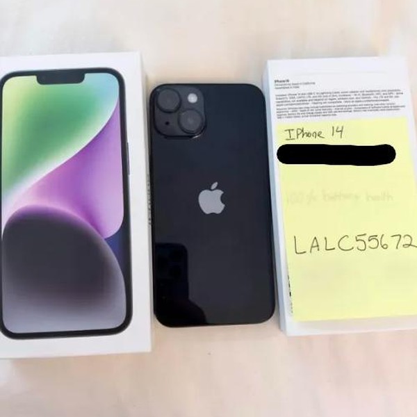 Apple iPhone 14 - Unlocked, 128 GB, Midnight, A2649