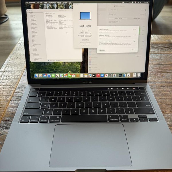 MacBook Pro 2020 - 13 inch - 2 TB, Silver, 16 GB, Apple M1
