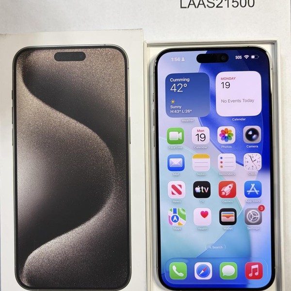 Apple iPhone 15 Pro Max - Unlocked, 256 GB, Natural, A2849