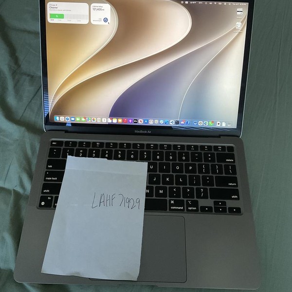 MacBook Air 2020 - 13 inch - 1 TB, Gray, 16 GB, Apple M1