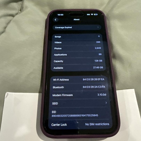 Apple iPhone 15 Plus - Unlocked, 128 GB, Pink, A2847