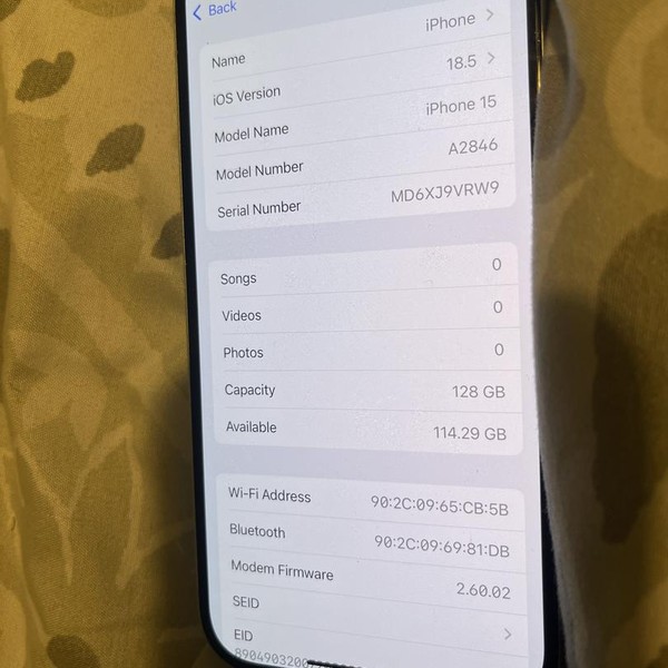 Apple iPhone 15 - Unlocked, 128 GB, Green, A2846