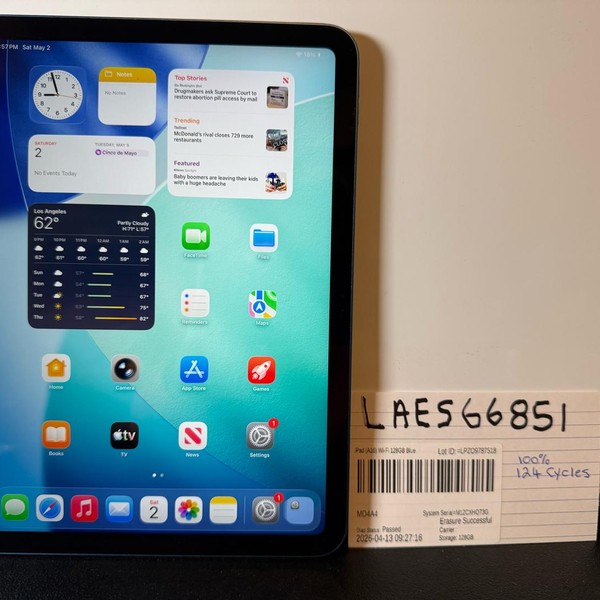 Apple iPad (11th Gen) - Wi-Fi, 128 GB, Blue, A3354