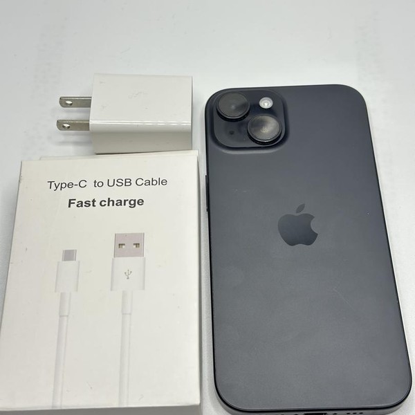 Apple iPhone 15 - Unlocked, 256 GB, Black, A2846