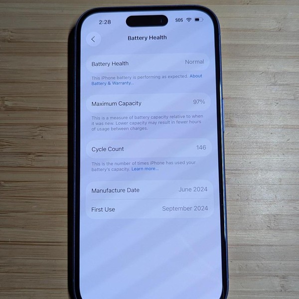 Apple iPhone 16 - Verizon, 128 GB, Ultramarine, A3081