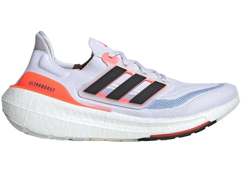 adidas Ultra Boost Light White Black Solar Red for sale