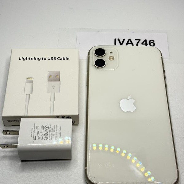 Apple iPhone 11 - Unlocked, 128 GB, White, A2111