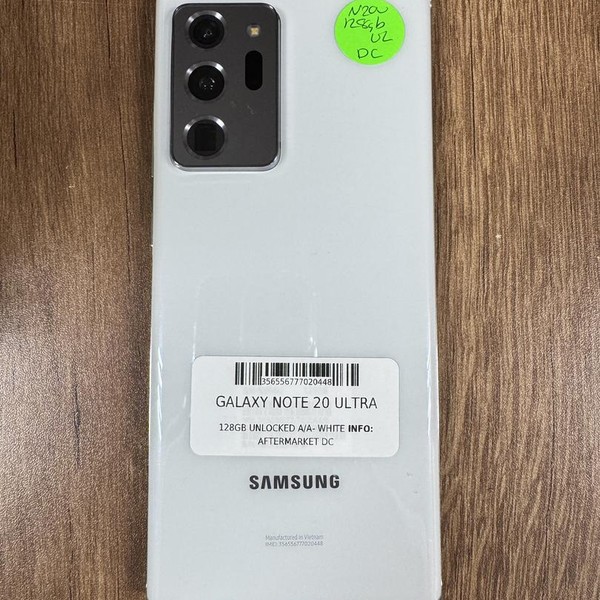 Samsung Galaxy Note 20 Ultra 5G - Unlocked, 128 GB, Mystic White, 12 GB, SM-N986U1