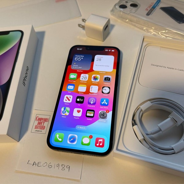 Apple iPhone 14 - Unlocked, 128 GB, Midnight, A2649