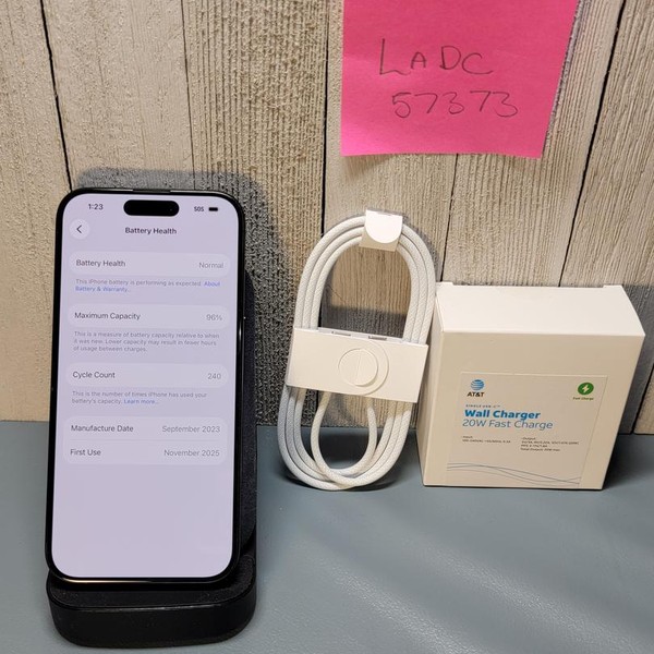 Apple iPhone 15 Pro - Unlocked, 1 TB, Black, A2848