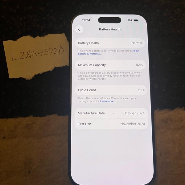 Apple iPhone 16 Pro - Unlocked, 128 GB, Black, A3083