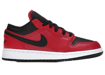 Jordan 1 Low Gym Red Black Pebbled (GS) for sale