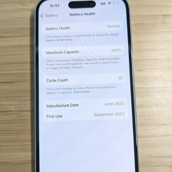 Apple iPhone 15 - Unlocked, 128 GB, Blue, A2846