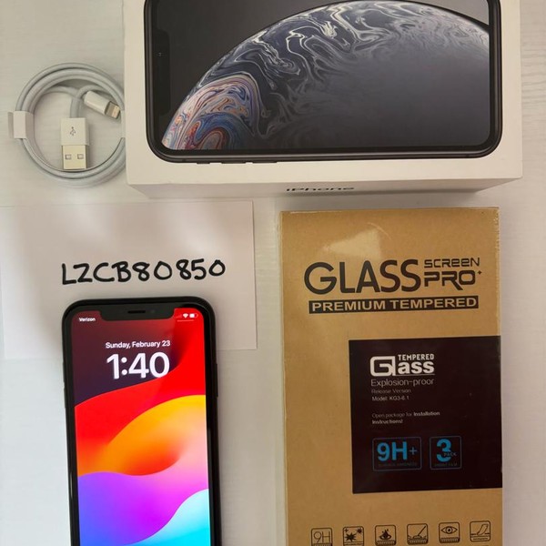 Apple iPhone Xr - Unlocked, 128 GB, Black, A1984