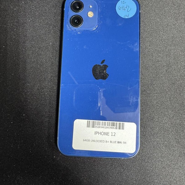 Apple iPhone 12 - Unlocked, 64 GB, Blue, A2172