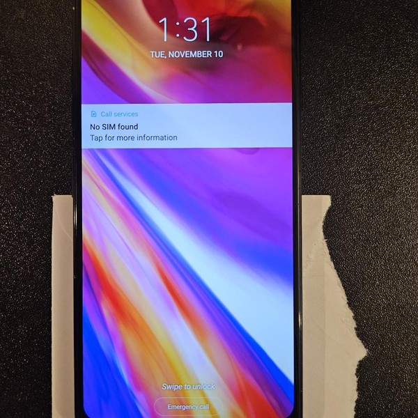 LG G7 ThinQ - Verizon, 64 GB, Black, 4 GB, LM-G710VM