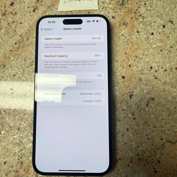 Apple iPhone 15 Plus - Unlocked, 128 GB, Black, A2847