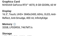 New
													Dell XPS 16 9640 (2024) - Wi-Fi, Platinum, 1 TB, 32 GB, UHD+, photo 5 of 5