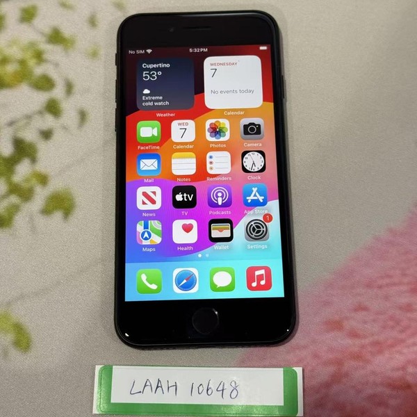 Apple iPhone SE 2nd Gen 2020 - Unlocked, 64 GB, Black, A2275