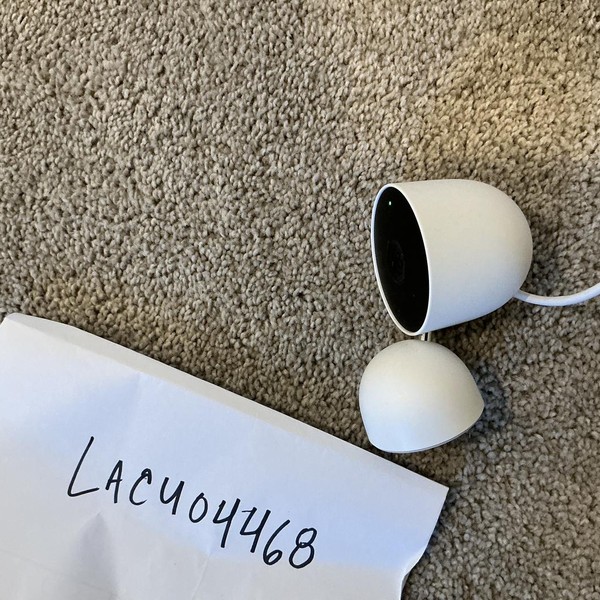 Google Nest Cam (Indoor) 2nd Gen - Snow, Wired