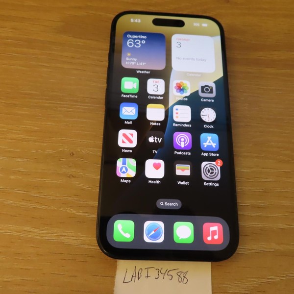 Apple iPhone 15 - T-Mobile, 128 GB, Black, A2846