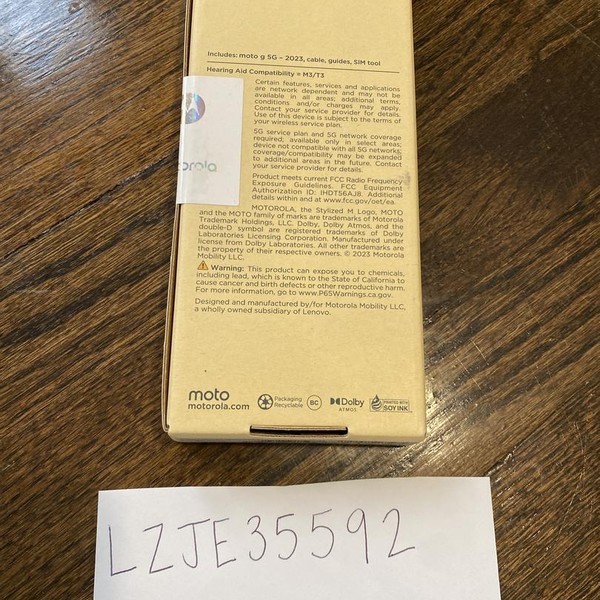Moto G 5G (2023) - Unlocked, Gray, 128 GB, 4 GB