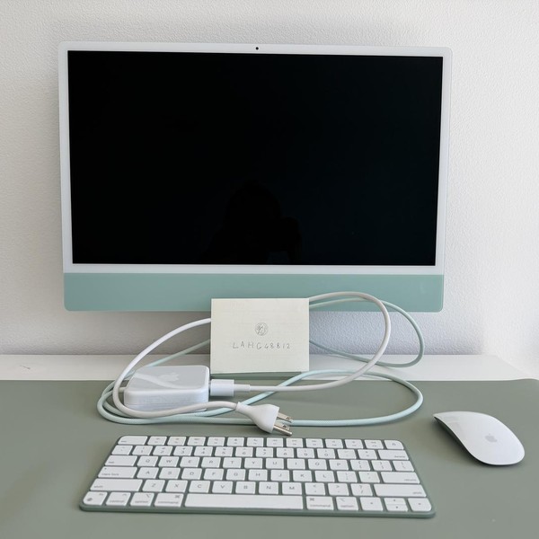 iMac 2023 24 inch - 256 GB, Green, 8 GB, Apple M3, Ethernet+ PlusWiFi, 8-core GPU