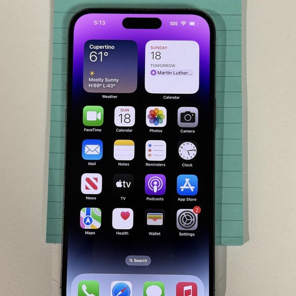 Apple iPhone 14 Pro Max - Unlocked, Purple, 1 TB, A2651