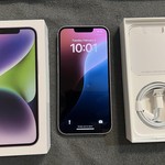 Mint Apple iPhone 14 - Unlocked, 128 GB, Purple, A2649