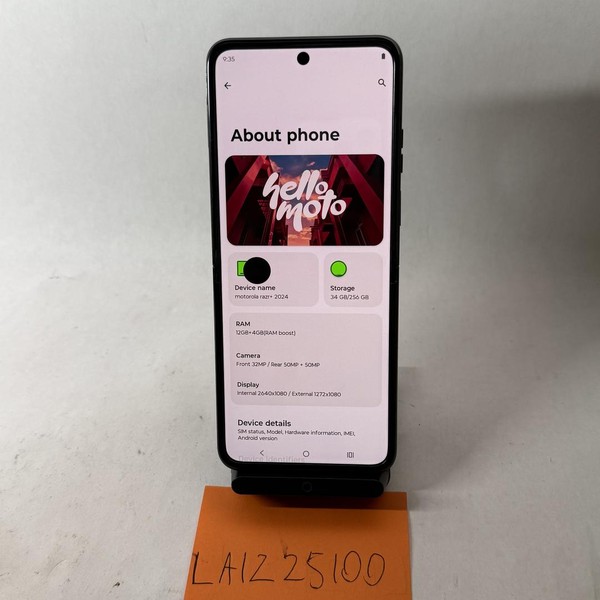 Motorola Razr Plus (2024) - Unlocked, 256 GB, Green, 12 GB