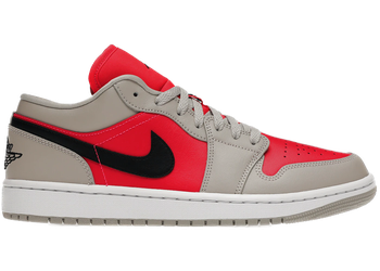 Jordan 1 Retro Low Light Iron Ore Siren Red (Women's) for sale
