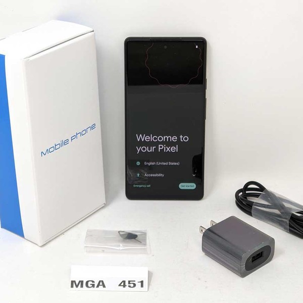 Google Pixel 6a - Unlocked, 128 GB, Chalk, 6 GB, GX7AS