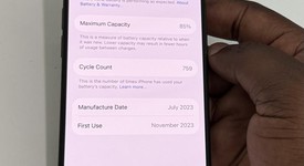 Fair
													Apple iPhone 15 Pro - Unlocked, Blue, 256 GB, A2848, photo 5 of 11