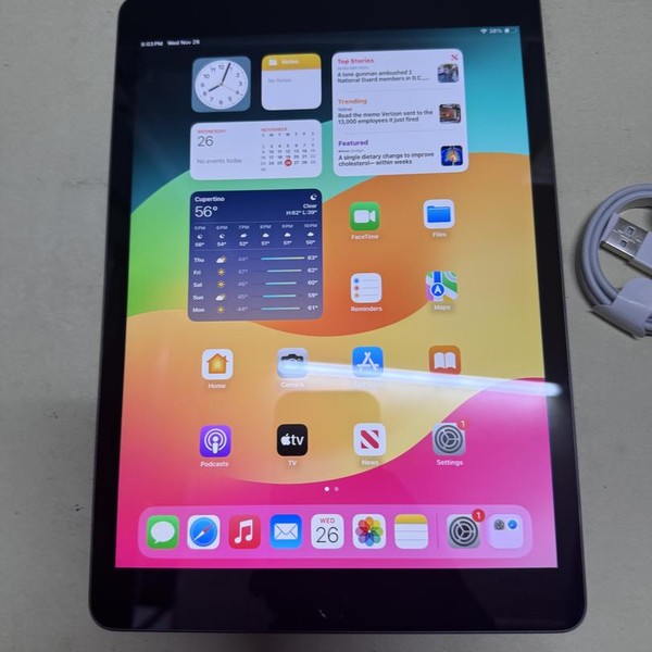 Apple iPad 9th Gen - Unlocked, 256 GB, Gray, A2603