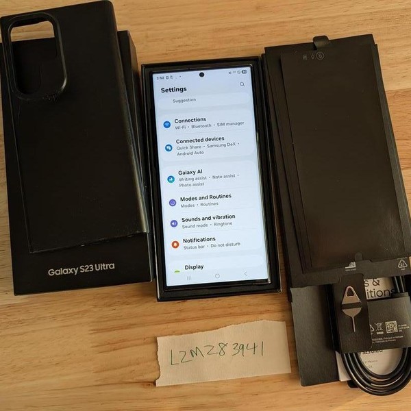 Samsung Galaxy S23 Ultra - Unlocked, 512 GB, Black, 12 GB, SM-S918U1