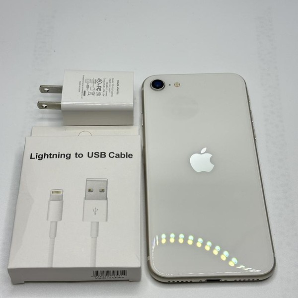 Apple iPhone SE 3rd Gen 2022 - Unlocked, 64 GB, Starlight, A2595